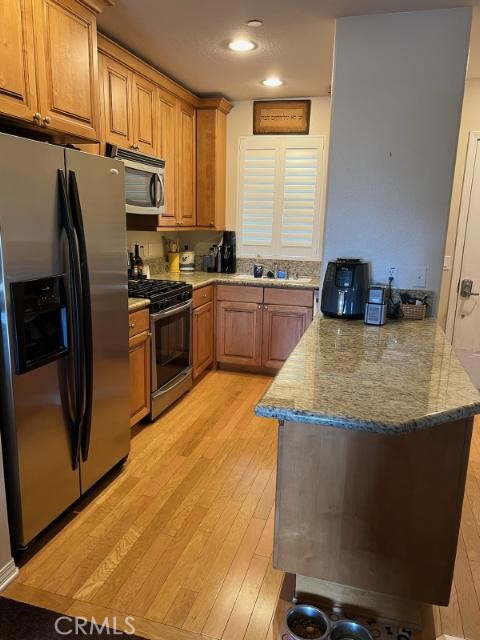 Kitchen, view from living room
