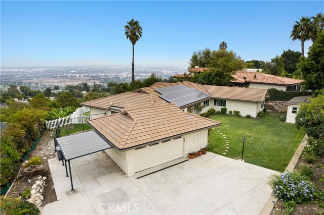 two car garage and carport with views