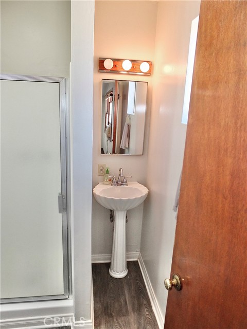 Bonus - 3/4 Bath with pedestal sink, commode & shower