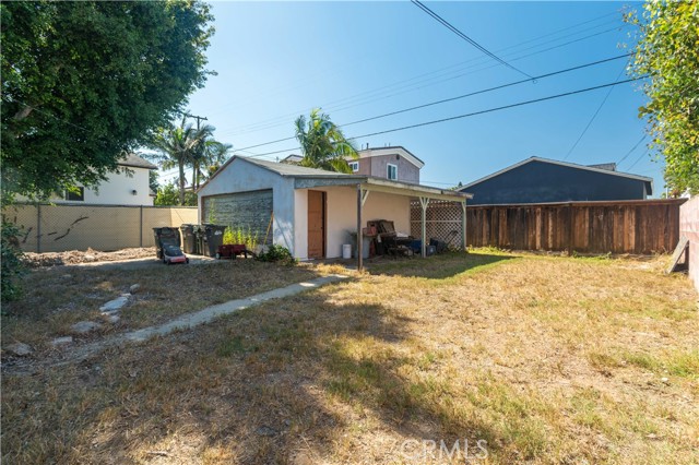 Backyard--second garage