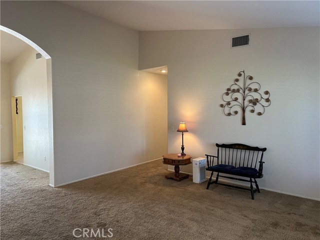 Living room vaulted ceilings