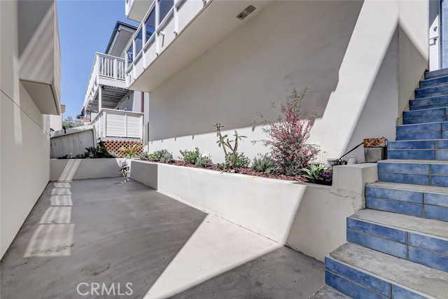 At the rear of the building is a garden area!