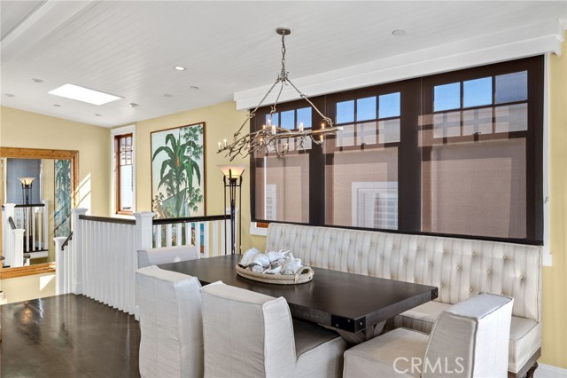 Dining area with built in banquet seat