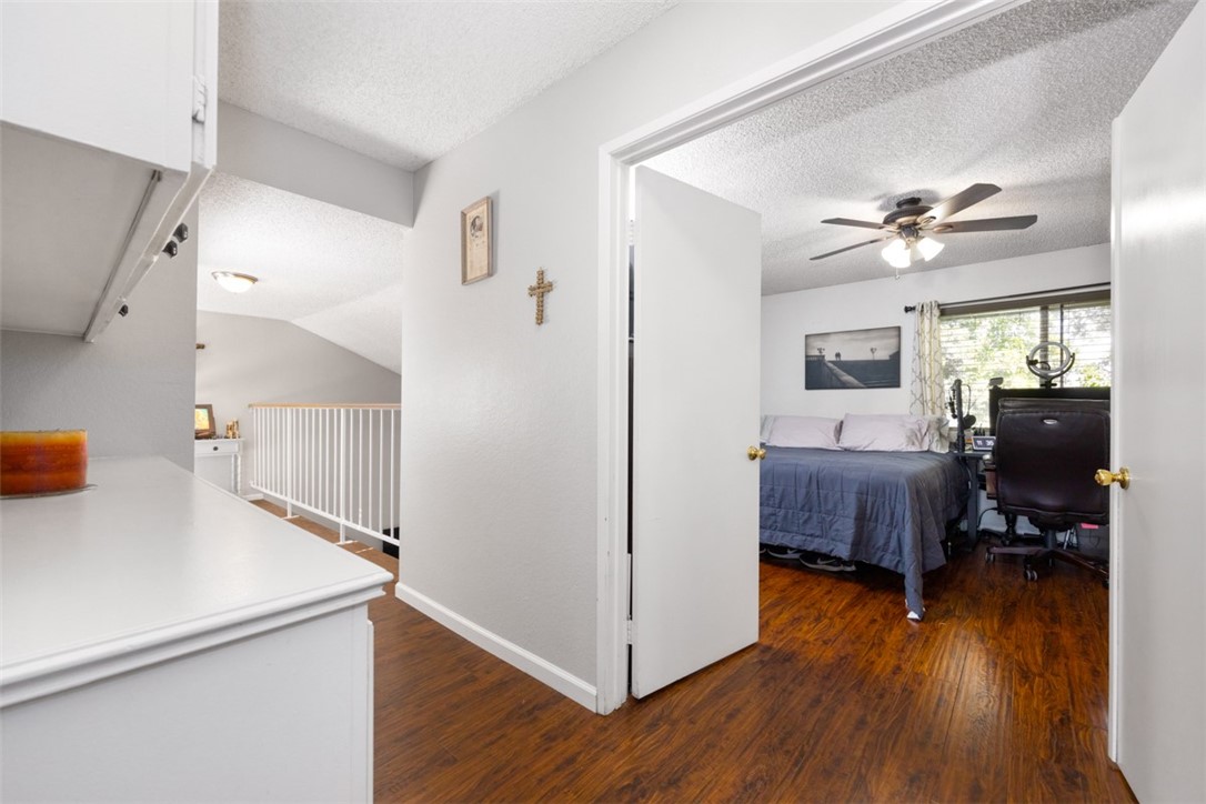 Double-entry door to master bedroom