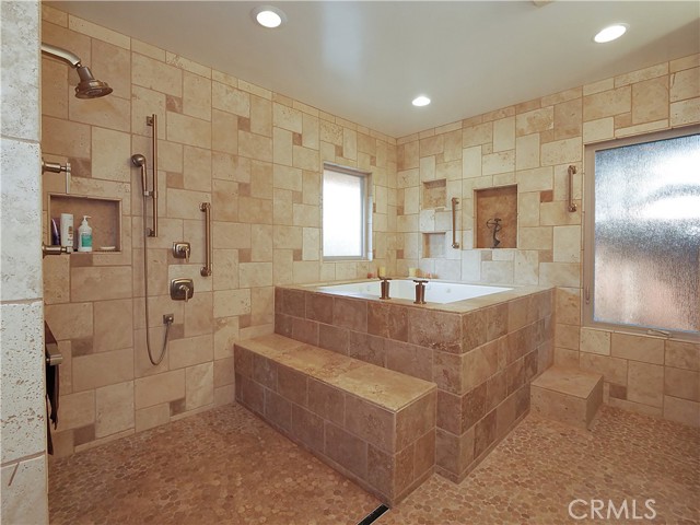 Master Bath, walk-in shower & deep Jacuzzi