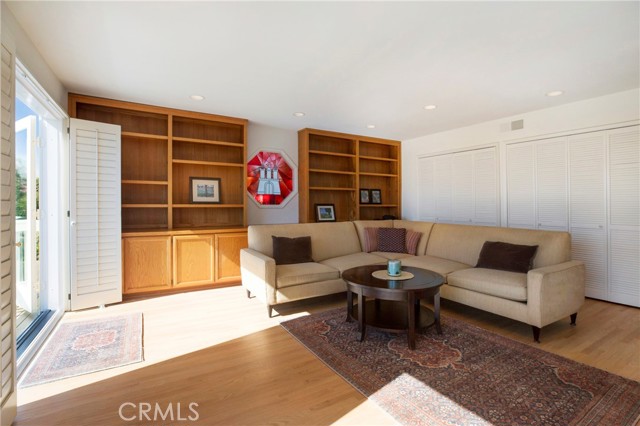New hardwood floors and walls of storage