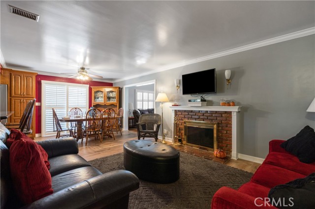 LIVING ROOM WITH FIREPLACE