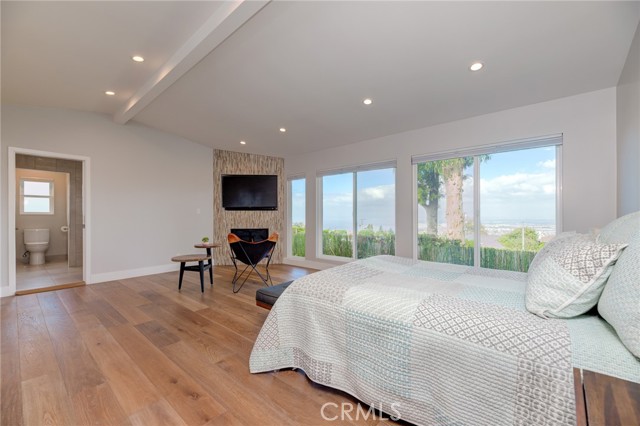 ocean views from the master bedrom