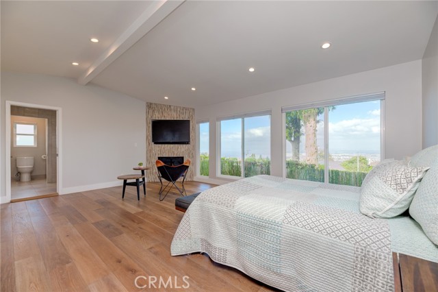 ocean views from the master bedrom