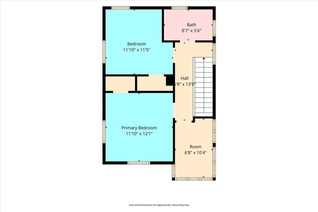 Second floor floorplan.