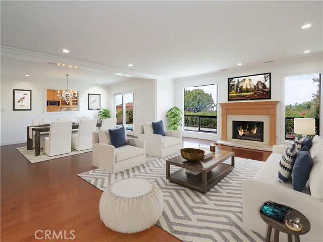This photo is virtually staged. (Living room)