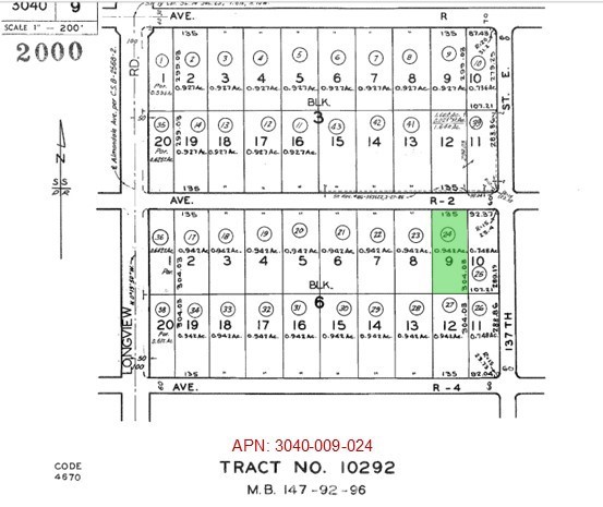 Detail Gallery Image 1 of 1 For 0 E R2/Vic Vac, Sun Village,  CA 93543 - – Beds | – Baths