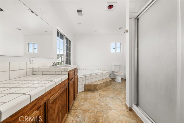 Upstairs master bathroom