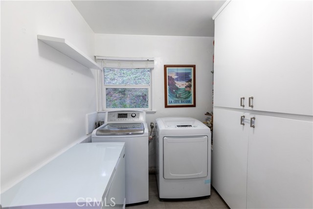 Laundry area and storage