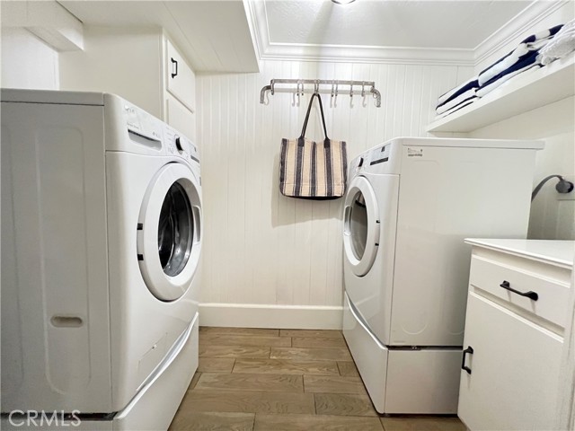 Separate laundry room on main level.