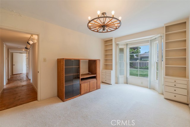 Fourth bedroom with views of the backyard