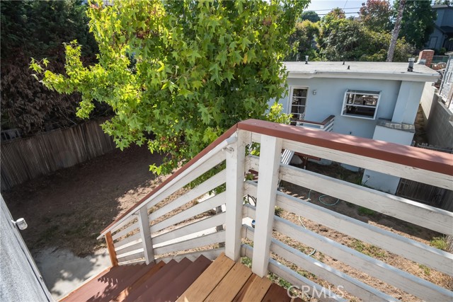 View from front door of guest quarters bed and bath