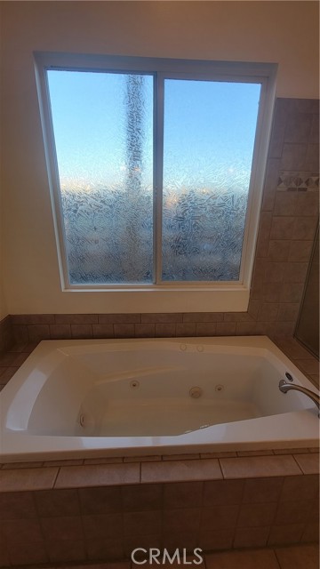 Window over spa tub in master # 1
