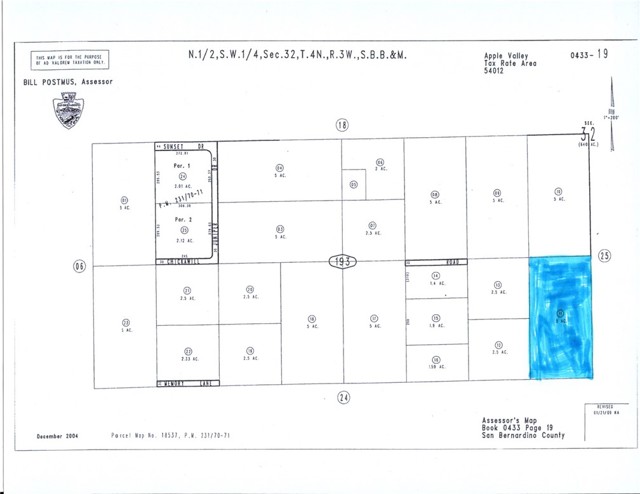 0 Memory Lane, Apple Valley, California 92308, ,Land,For Sale,0 Memory Lane,CRTR20228300