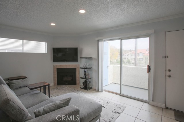 Entertainment area in living room