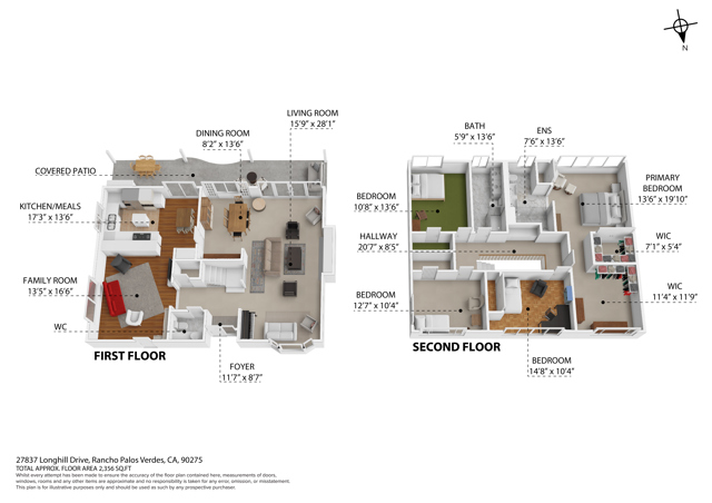3-D floor plan 3-D floor plan