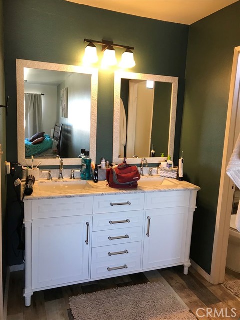 Master bathroom and dressing area