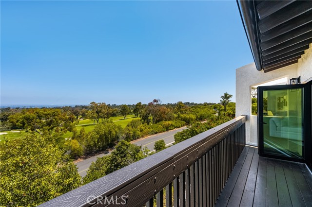 Main level living room balcony