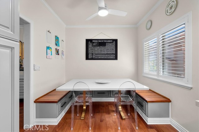 Custom banquette with storage