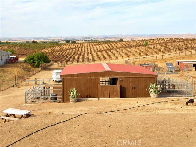 Four stall covered barn