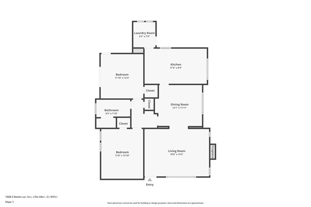 Detail Gallery Image 24 of 24 For 1428 S Stoneman Ave, Alhambra,  CA 91801 - 2 Beds | 1 Baths