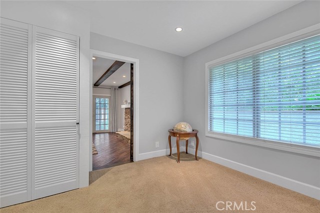 Guest Bedroom situated off living room and kitchen, could be used as formal dining room if desired