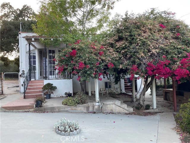 Side view of main house