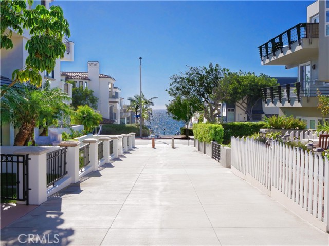view down walk street
