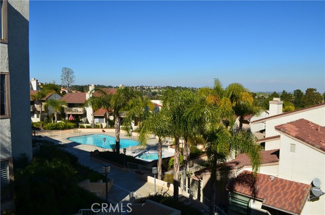The pool area