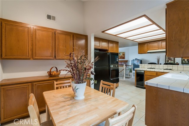 Breakfast nook and kitchen