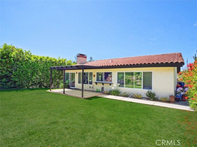 Back Elevation with Grassy Backyard & Patio Back Elevation with Grassy Backyard & Patio
