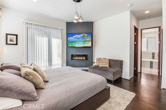 The Primary Bedroom with Fireplace.