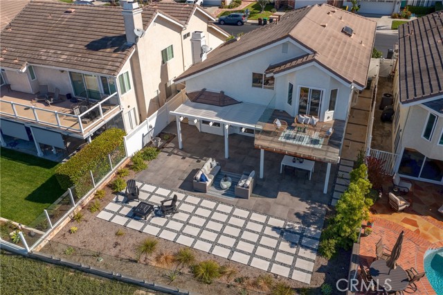 Backyard with ocean views