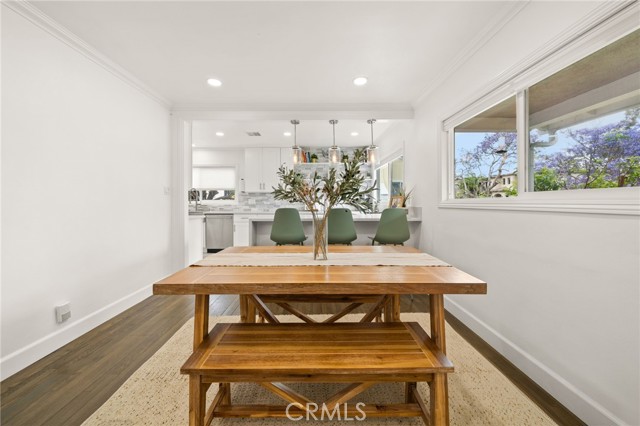 Dining room next to kitchen