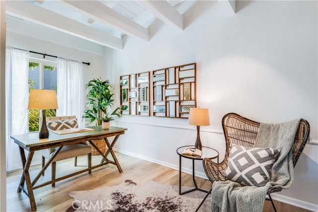 Extra square footage with the added office with built-in bookcase with storage Extra square footage with the added office with built-in bookcase with storage