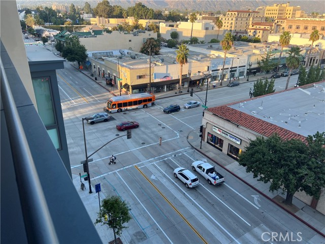 Colorado & Los Robles view from balcony