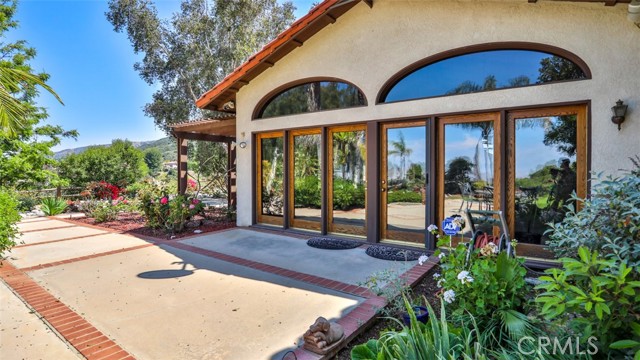 View of the windows into the large family room