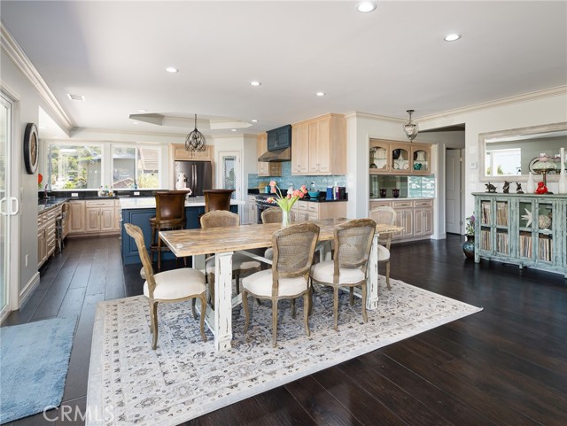 Dining Area Opens to Kitchen