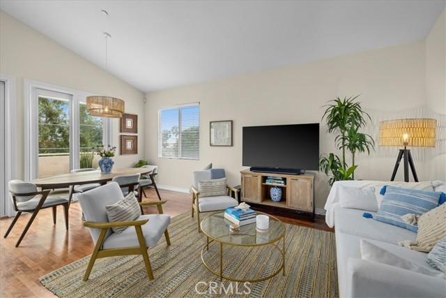 Great light & hardwood floors on the upper level.