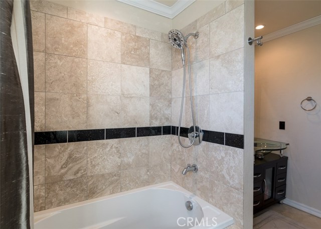 Shower to the hallway bath