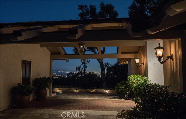 Porte Cochere at Night