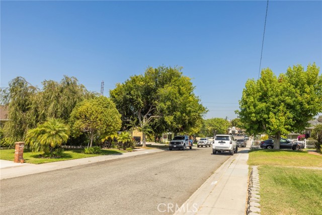 Mid block location. View of tree lined street.