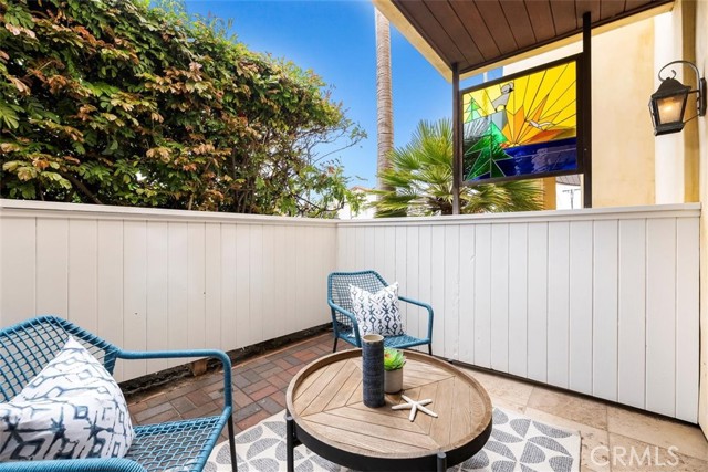 Private patio off bonus room