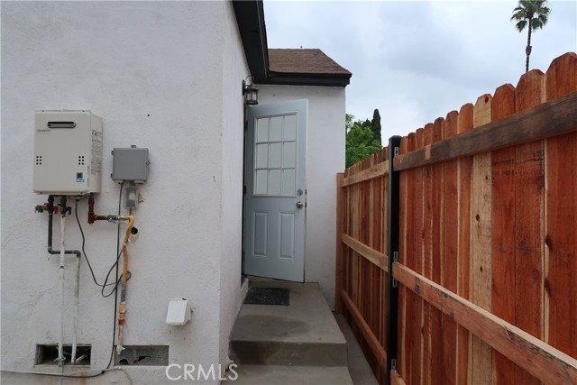 Backyard entrance