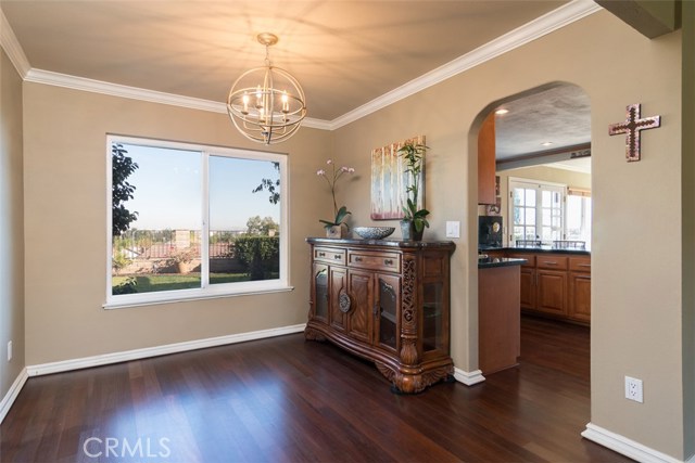 Dining area connects to the kitchen
